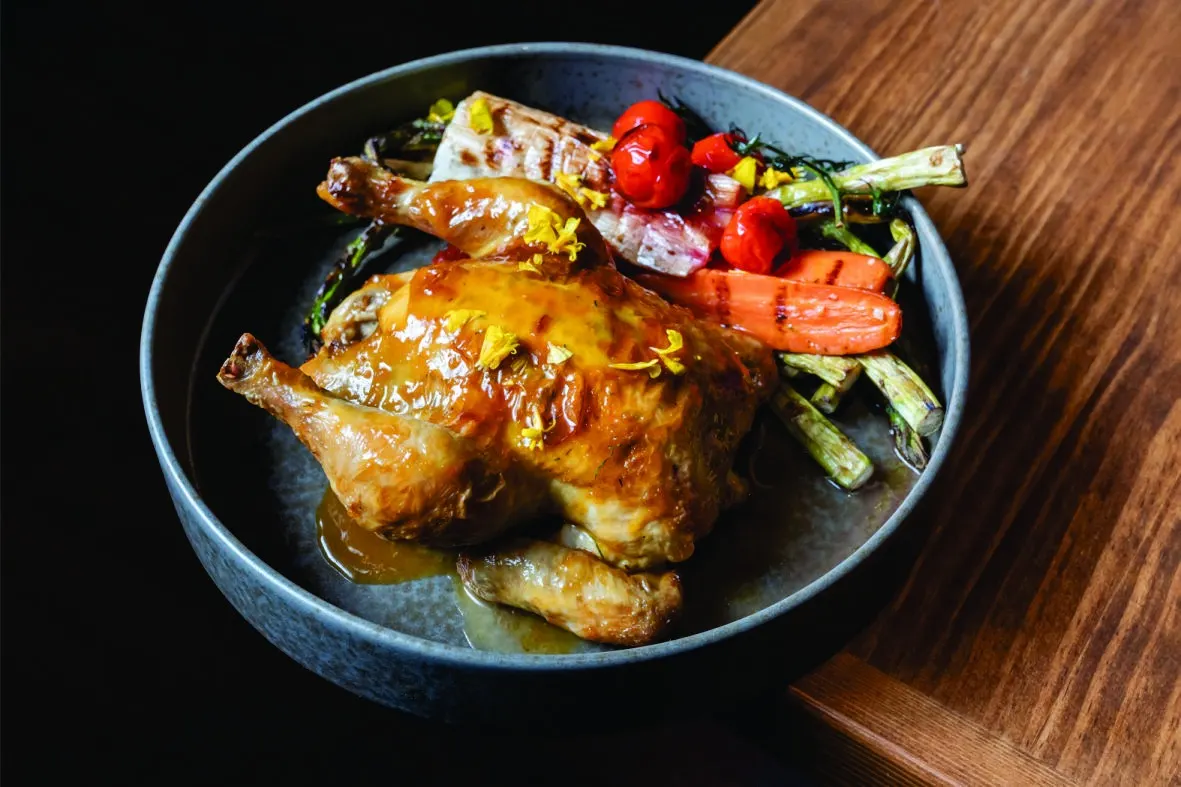 Pollo de corral a la brasa PAUZA La Cala de Mijas