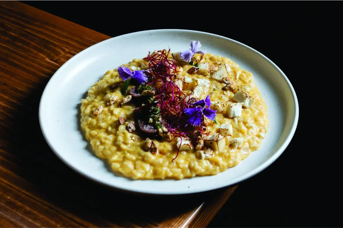 Risotto cremoso de autor en Pauza La Cala de Mijas