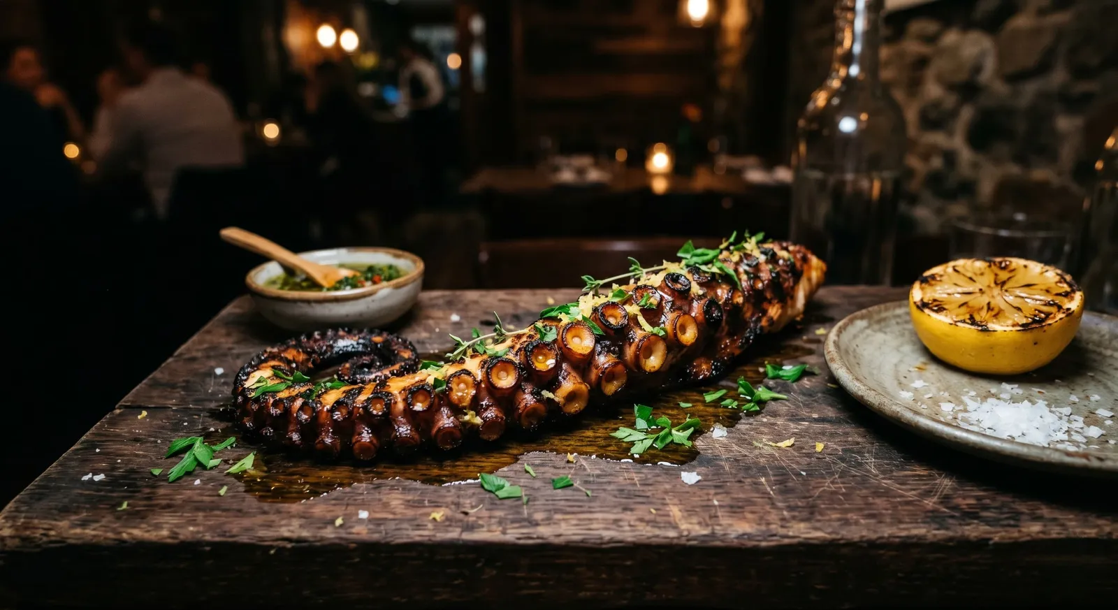 Dónde comer pulpo a la brasa en Mijas Costa: la versión PAUZA